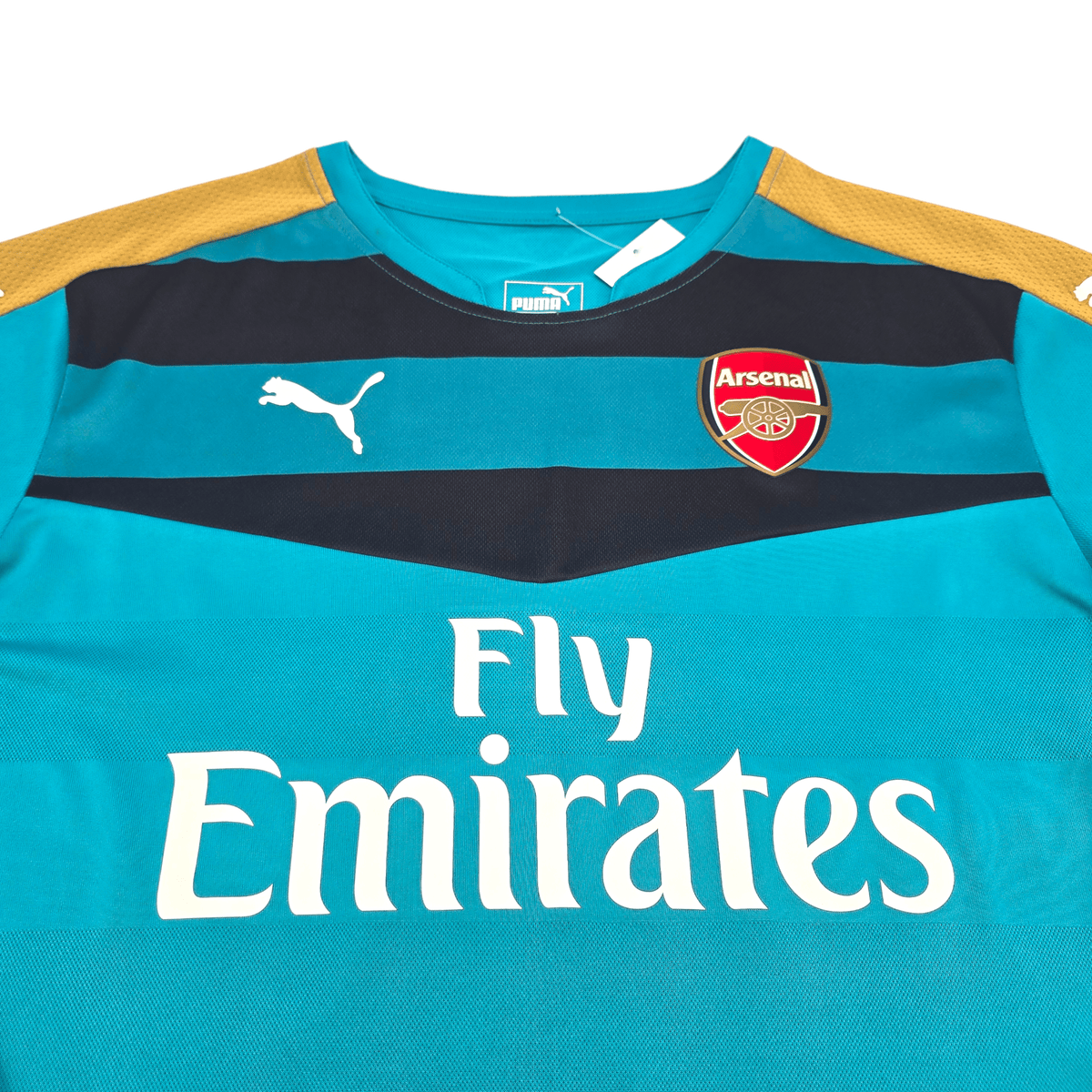 2015/16 Arsenal Goal Keeper Football Shirt (XL) Puma 33 Cech - Football Finery - FF302763