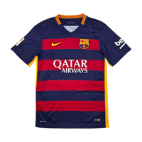 2015/16 Barcelona Home Football Shirt (S) Nike 11 Neymar Jr - Football Finery - FF302661