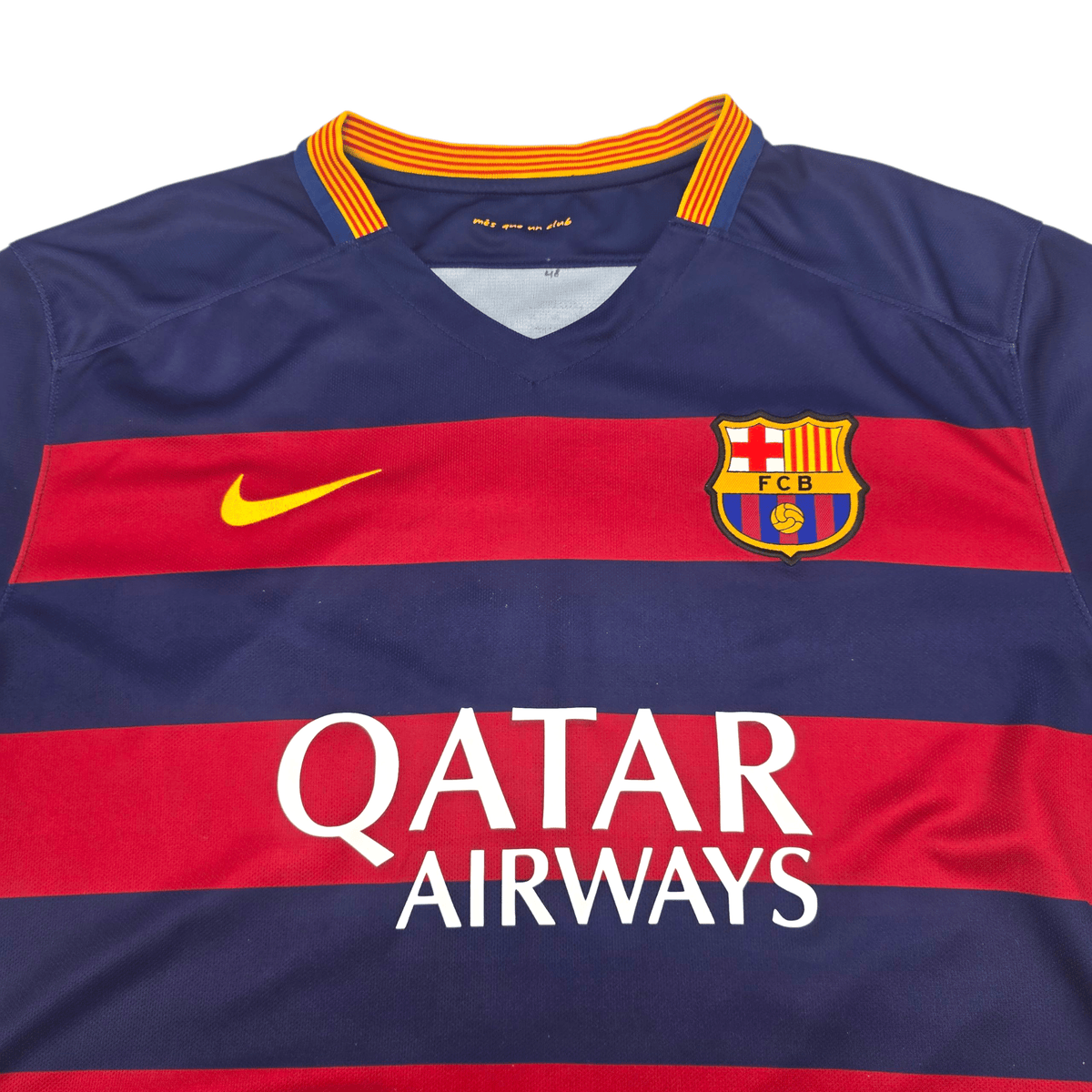 2015/16 Barcelona Home Football Shirt (XL) Nike 8 A.Iniesta - Football Finery - FF301661