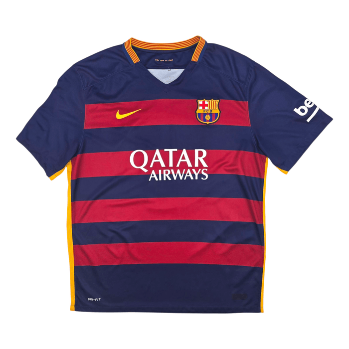 2015/16 Barcelona Home Football Shirt (XL) Nike 8 A.Iniesta - Football Finery - FF301661