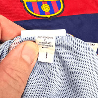 2015/16 Barcelona Home Football Shirt (XL) Nike 9 Suarez (Player Version) - Football Finery - FF302645