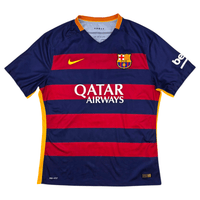 2015/16 Barcelona Home Football Shirt (XL) Nike 9 Suarez (Player Version) - Football Finery - FF302645