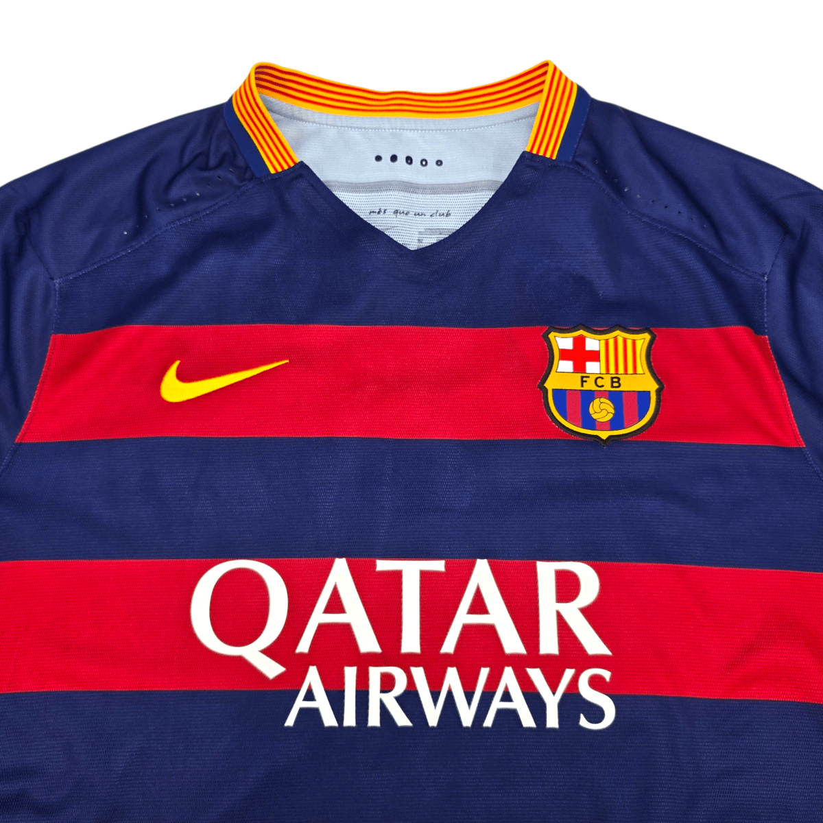 2015/16 Barcelona Home Football Shirt (XL) Nike 9 Suarez (Player Version) - Football Finery - FF302645