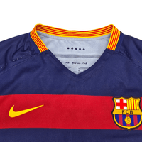 2015/16 Barcelona Home Football Shirt (XL) Nike 9 Suarez (Player Version) - Football Finery - FF302645