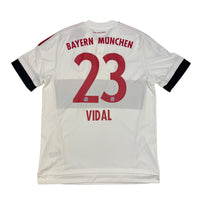 2015/16 Bayern Munich Away Football Shirt (L) Adidas 23 Vidal - Football Finery - FF301268