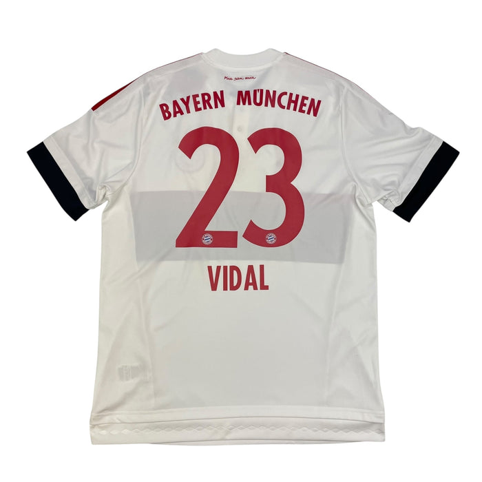 2015/16 Bayern Munich Away Football Shirt (L) Adidas 23 Vidal - Football Finery - FF301268
