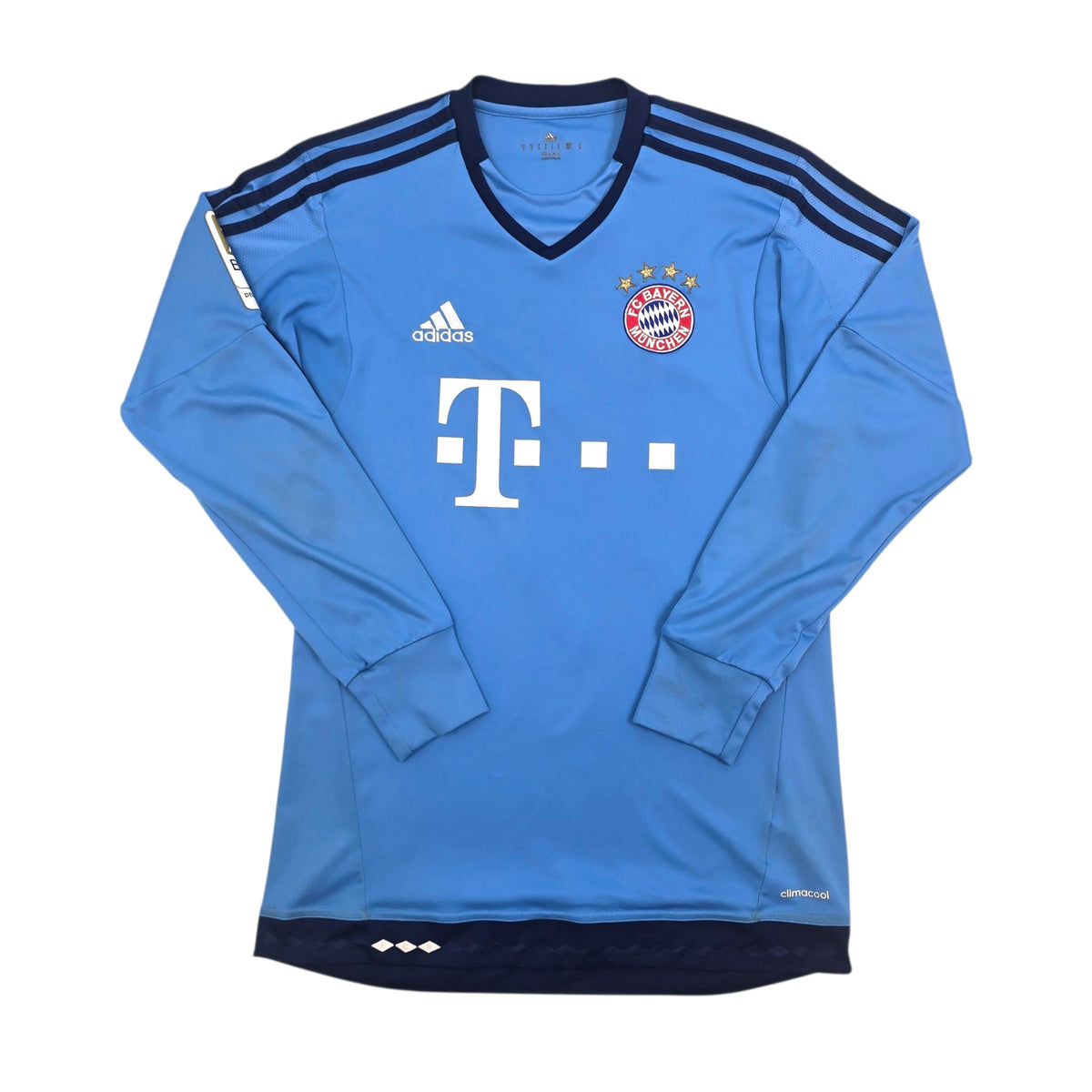 2015/16 Bayern Munich Goal Keeper Football Shirt (S) Adidas 1 Neuer - Football Finery - FF304908