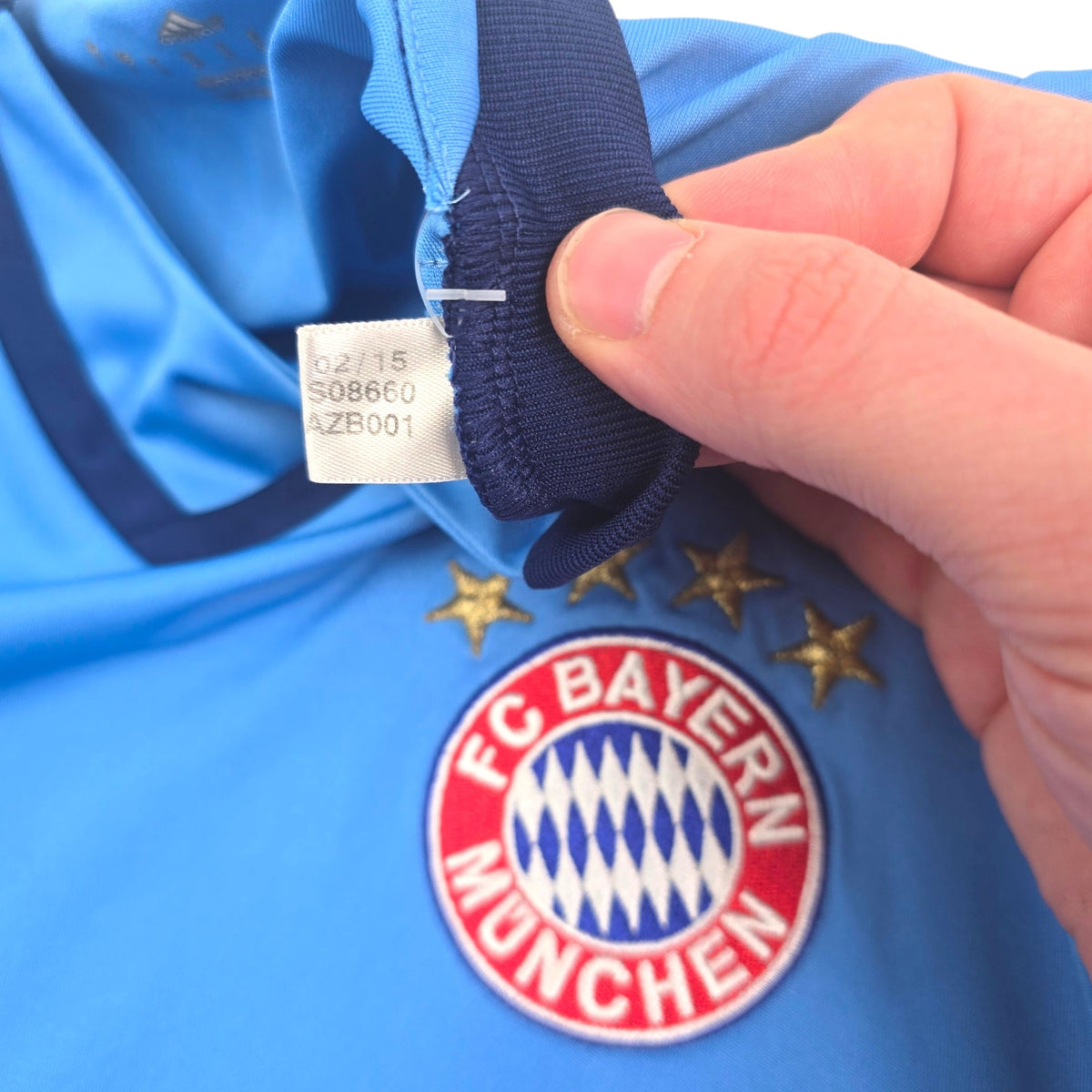 2015/16 Bayern Munich Goal Keeper Football Shirt (S) Adidas 1 Neuer - Football Finery - FF304908