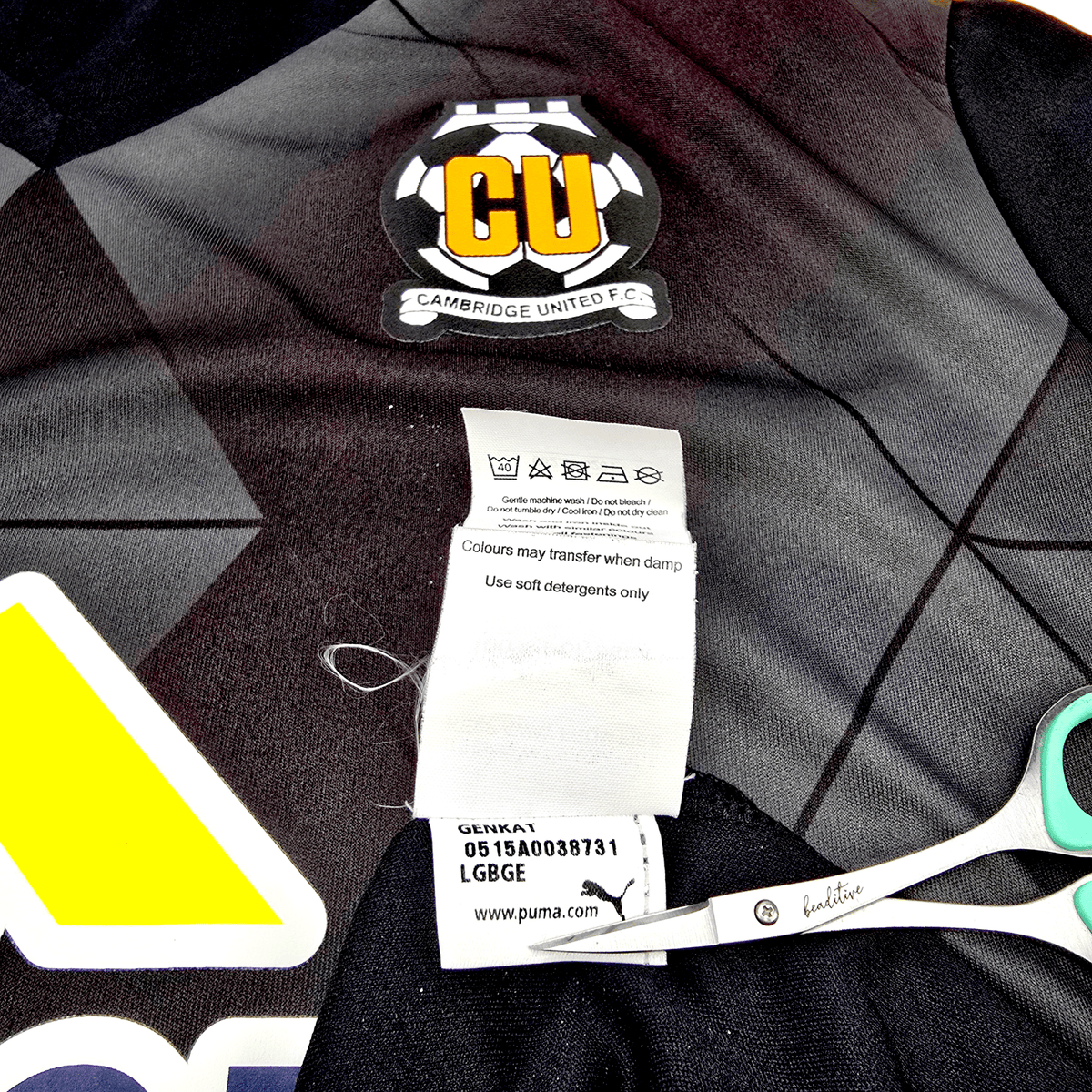 2015/16 Cambridge United Away Football Shirt (M) Puma 20 Ahearne - Grant (Match Worn) - Football Finery - FF303169