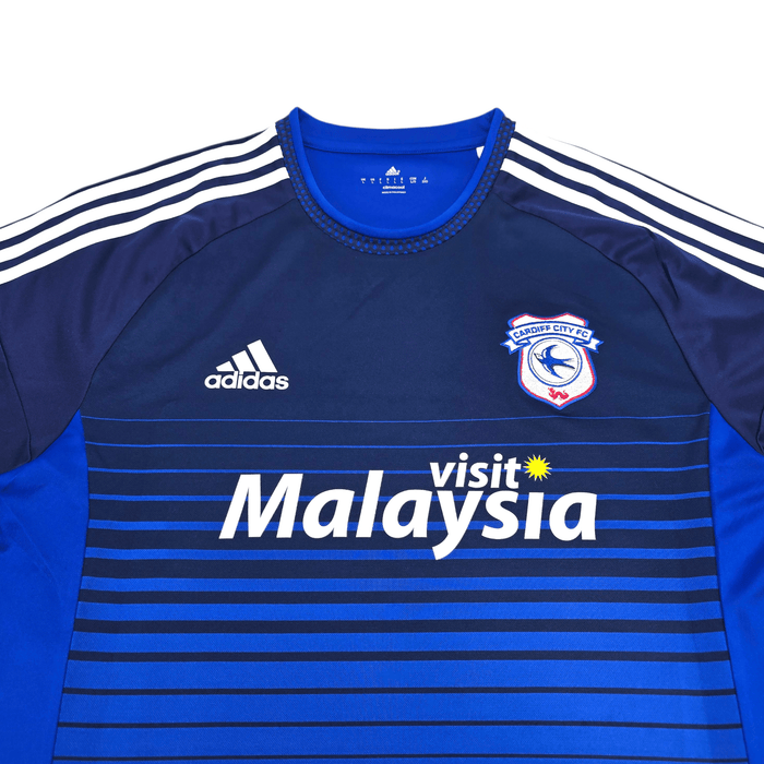 2015/16 Cardiff City Home Football Shirt (L) Adidas - Football Finery - FF303389