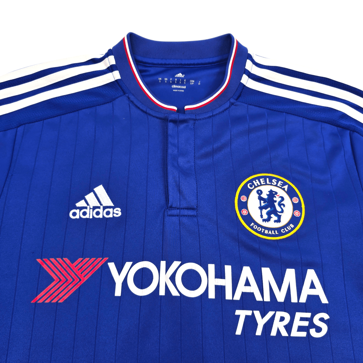2015/16 Chelsea Home Football Shirt (S) Adidas 10 Hazard - Football Finery - FF304651