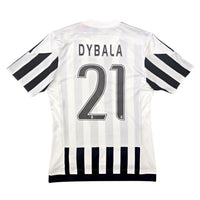 2015/16 Juventus Home Football Shirt (S) Adidas 21 Dybala - Football Finery - FF305678