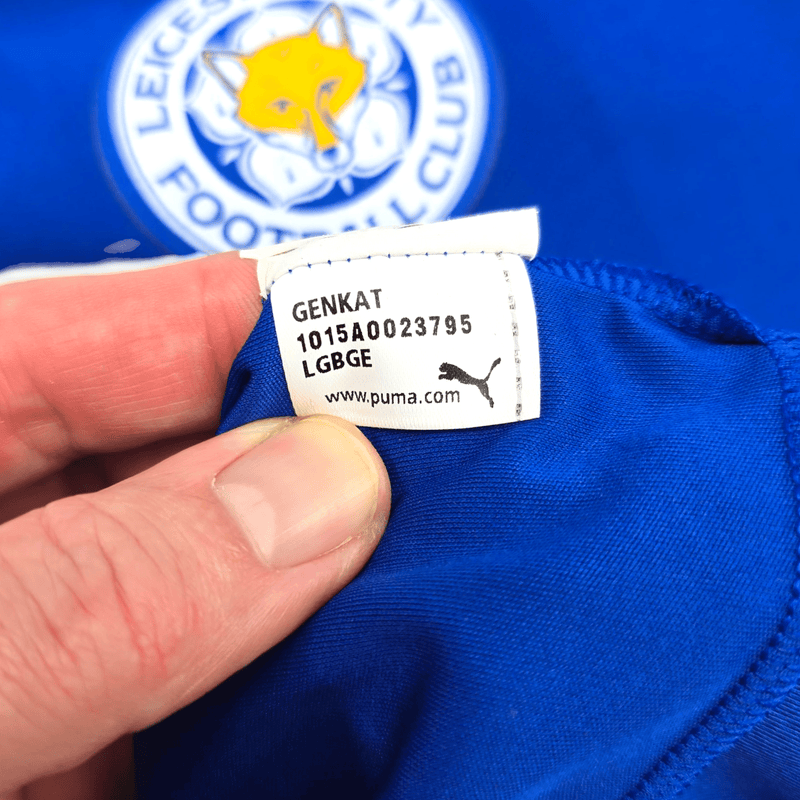 2015/16 Leicester City Home Football Shirt (M) Puma #26 Mahrez - Football Finery - FF300823
