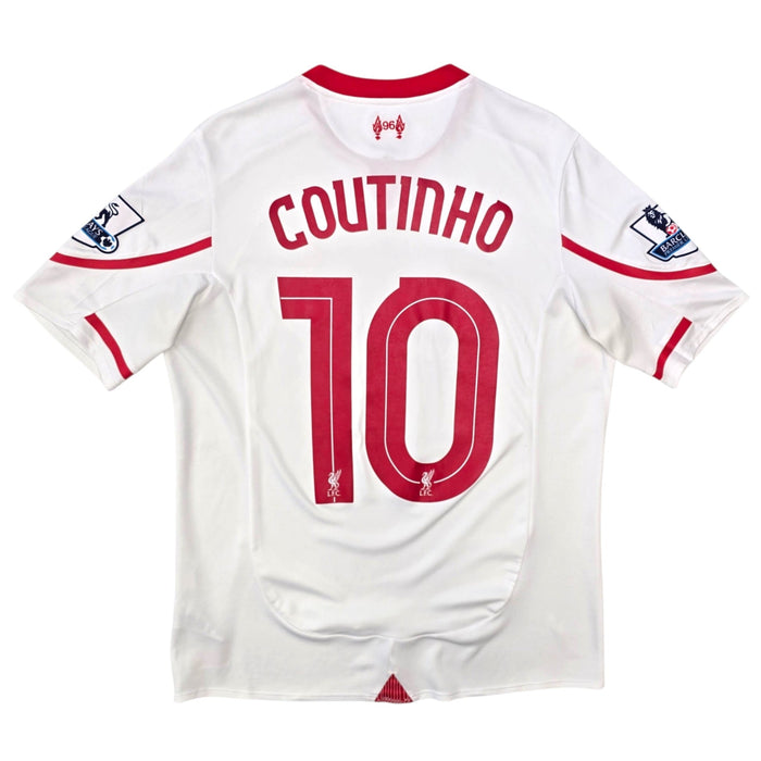 2015/16 Liverpool Away Football Shirt (S) New Balance 10 Coutinho - Football Finery - FF306450