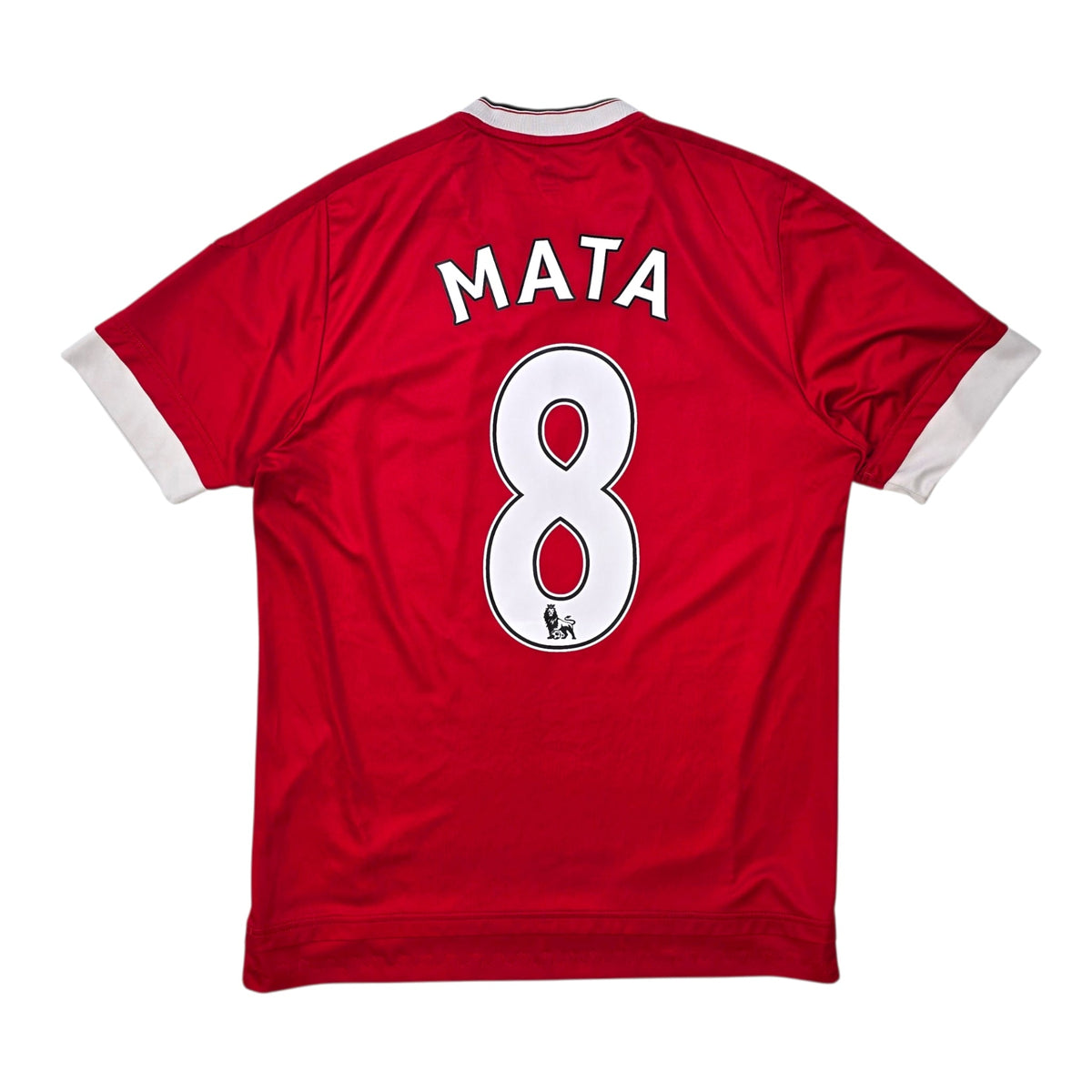 2015/16 Manchester United Home Football Shirt (M) Adidas 8 Mata - Football Finery - FF303890
