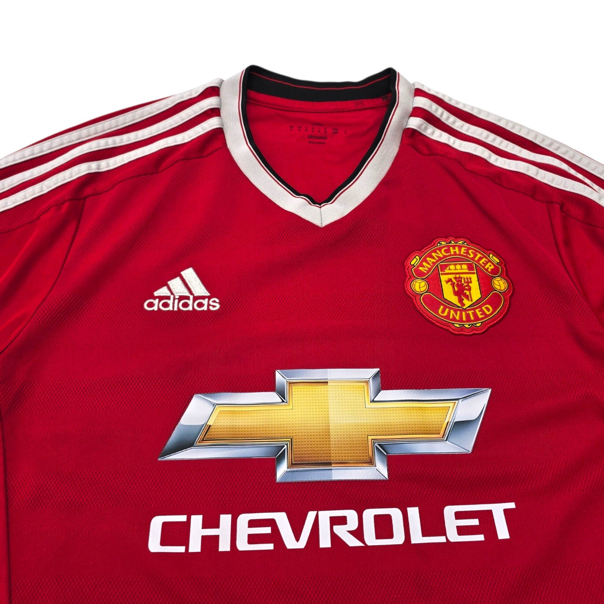2015/16 Manchester United Home Football Shirt (M) Adidas 8 Mata - Football Finery - FF303890