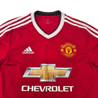 2015/16 Manchester United Home Football Shirt (S) Adidas 35 Lingard - Football Finery - FF303983