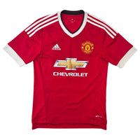 2015/16 Manchester United Home Football Shirt (S) Adidas 35 Lingard - Football Finery - FF303983