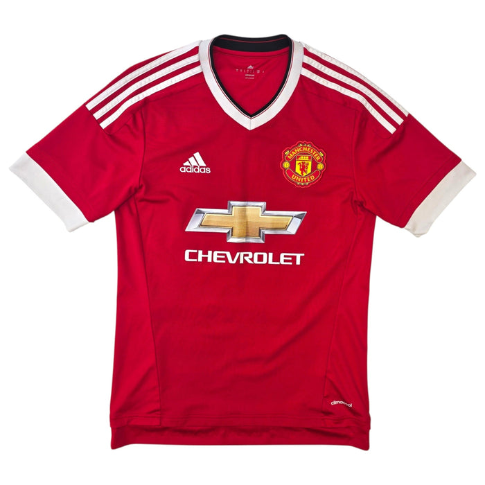 2015/16 Manchester United Home Football Shirt (S) Adidas 35 Lingard - Football Finery - FF303983