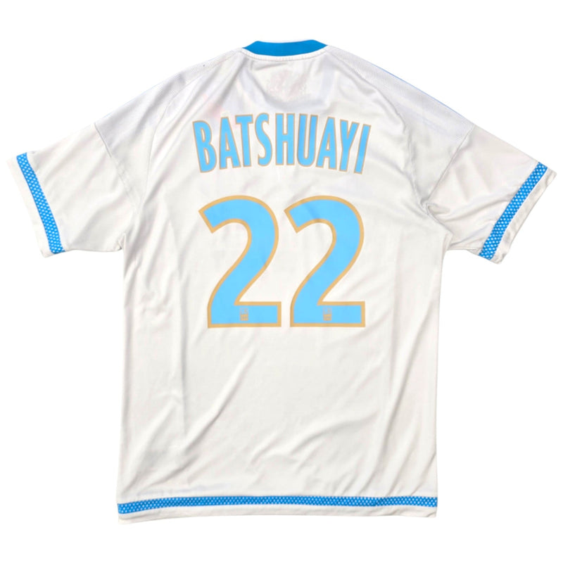 2015/16 Olympique Marseille Home Football Shirt (M) Adidas 22 Batshuayi - Football Finery - FF306684