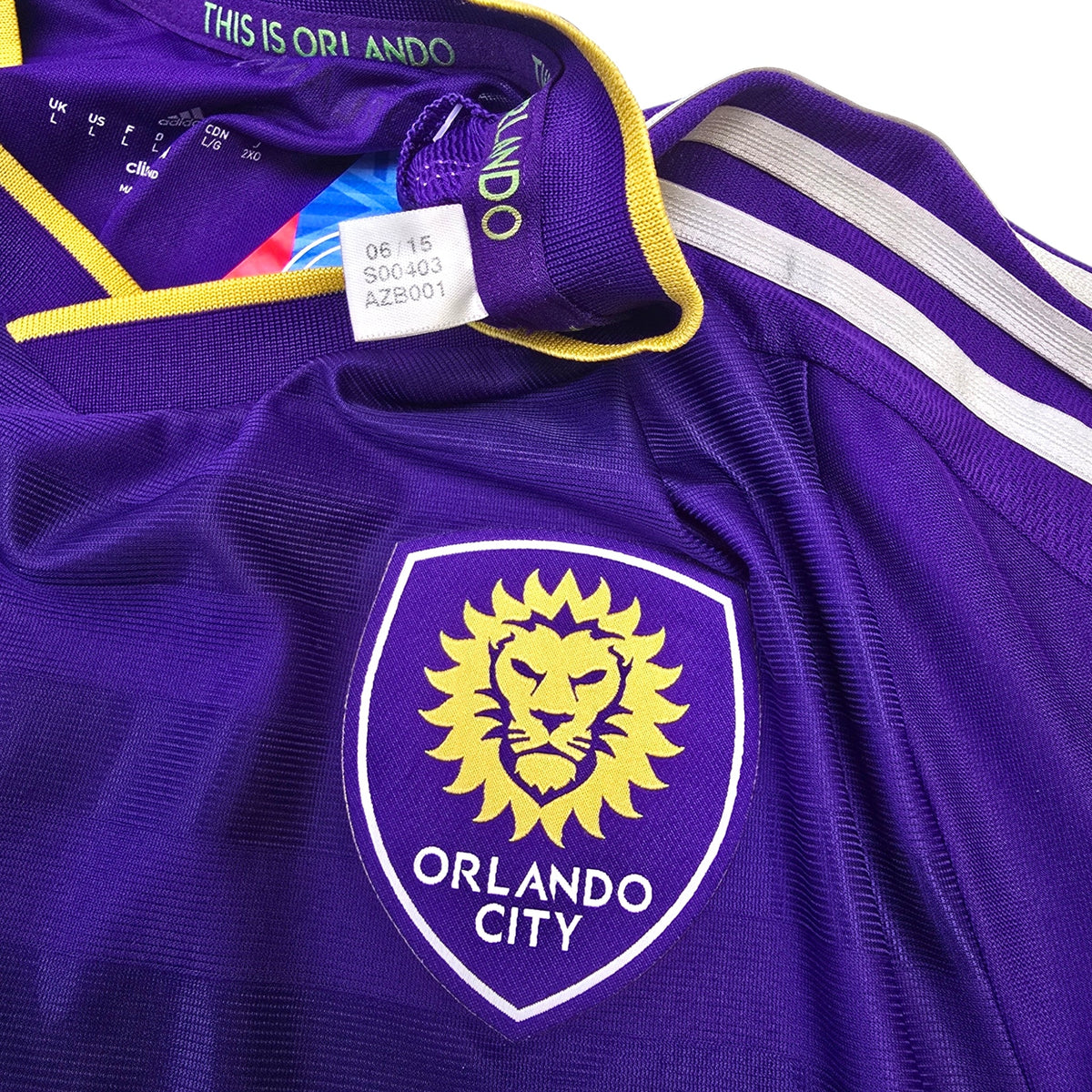 2015/16 Orlando City Home Football Shirt (L) Adidas 10 Kaka - Football Finery - FF306444