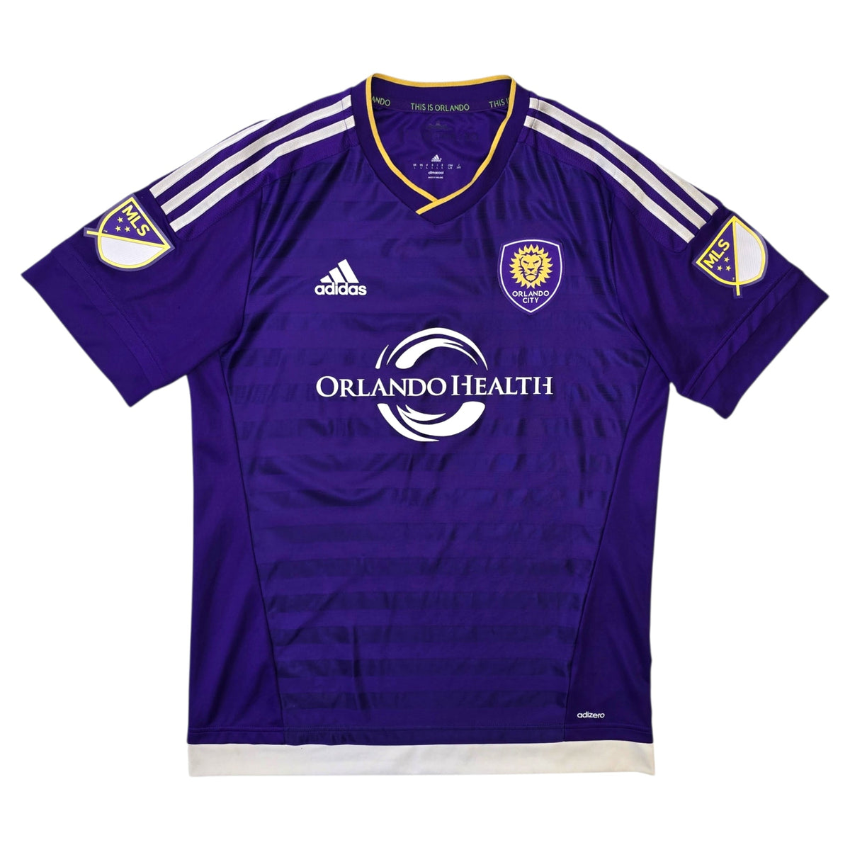 2015/16 Orlando City Home Football Shirt (L) Adidas 10 Kaka - Football Finery - FF306444