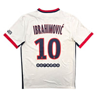 2015/16 PSG Away Football Shirt (M) Nike 10 Ibrahimovic - Football Finery - FF306678