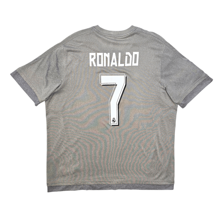 2015/16 Real Madrid Away Football Shirt (2XL) Adidas 7 Ronaldo - Football Finery - FF303324