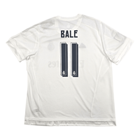 2015/16 Real Madrid Home Football Shirt (2XL) Adidas 11 Bale - Football Finery - FF304084