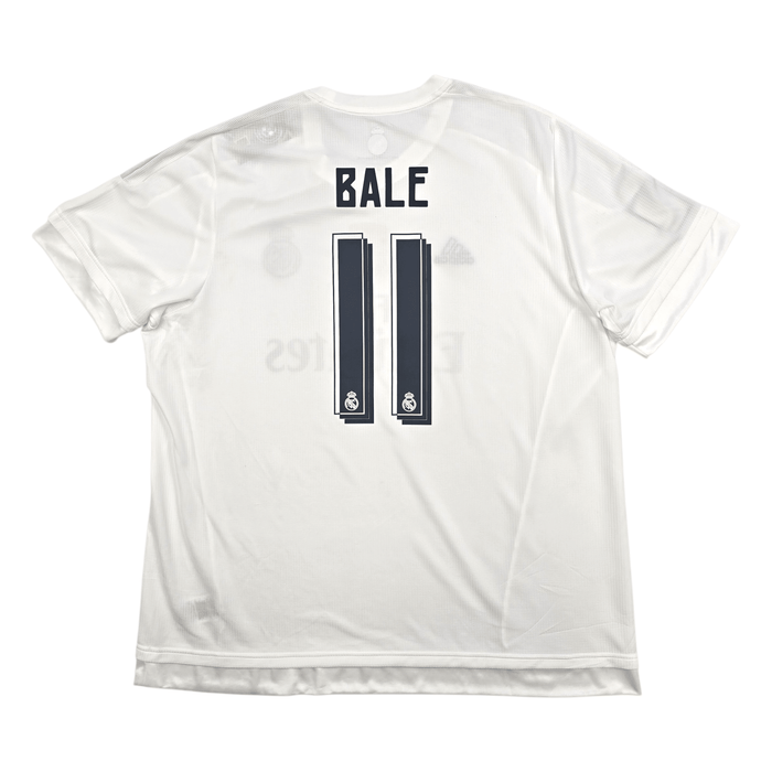 2015/16 Real Madrid Home Football Shirt (2XL) Adidas 11 Bale - Football Finery - FF304084
