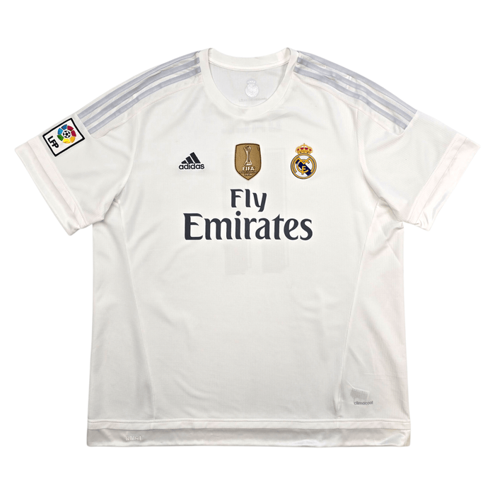 2015/16 Real Madrid Home Football Shirt (2XL) Adidas 11 Bale - Football Finery - FF304084