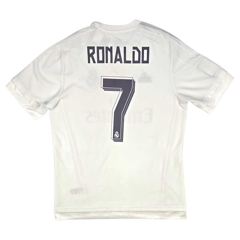 2015/16 Real Madrid Home Football Shirt (L) Adidas 7 Ronaldo - Football Finery - FF302416