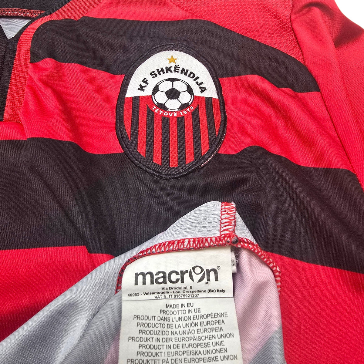 2015/17 KF Shkendija Home Football Shirt (L) Macron - Football Finery - FF304974