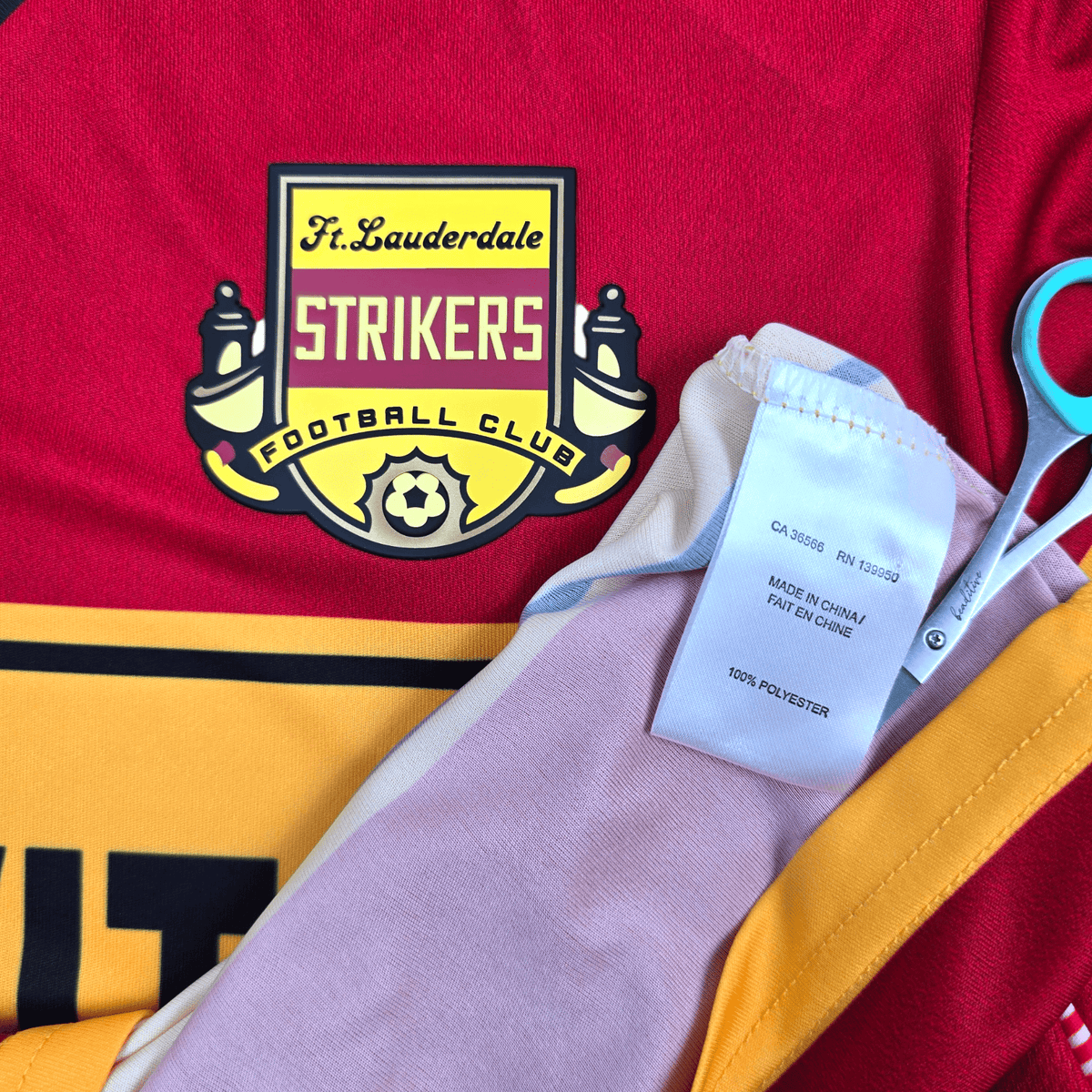 2016 Fort Lauderdale Strikers Home Football Shirt (M) Inaria - Football Finery - FF305155