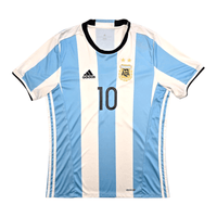 2016/17 Argentina Home Football Shirt (L) Adidas 10 Messi - Football Finery - FF303629