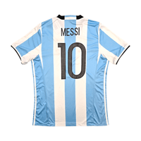 2016/17 Argentina Home Football Shirt (L) Adidas 10 Messi - Football Finery - FF303629