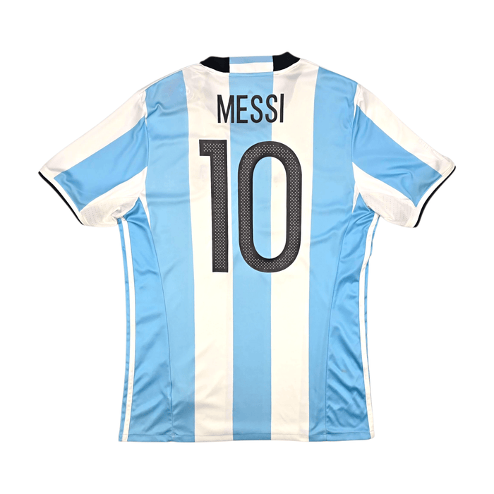 2016/17 Argentina Home Football Shirt (M) Adidas 10 Messi - Football Finery - FF301271