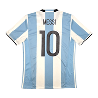 2016/17 Argentina Home Football Shirt (M) Adidas 10 Messi - Football Finery - FF302380