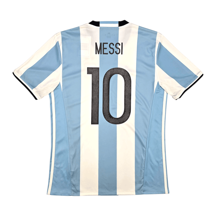 2016/17 Argentina Home Football Shirt (M) Adidas 10 Messi - Football Finery - FF302380