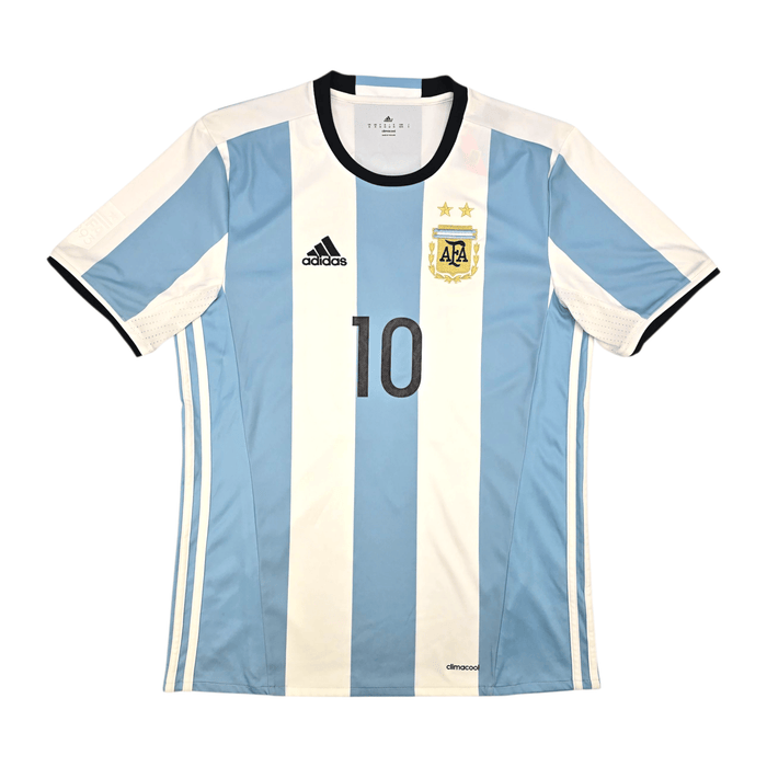 2016/17 Argentina Home Football Shirt (M) Adidas 10 Messi - Football Finery - FF302380