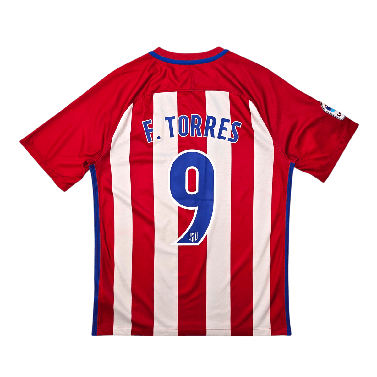 2016/17 Atletico Madrid Home Football Shirt (M) Nike 9 F.Torres - Football Finery - FF303327