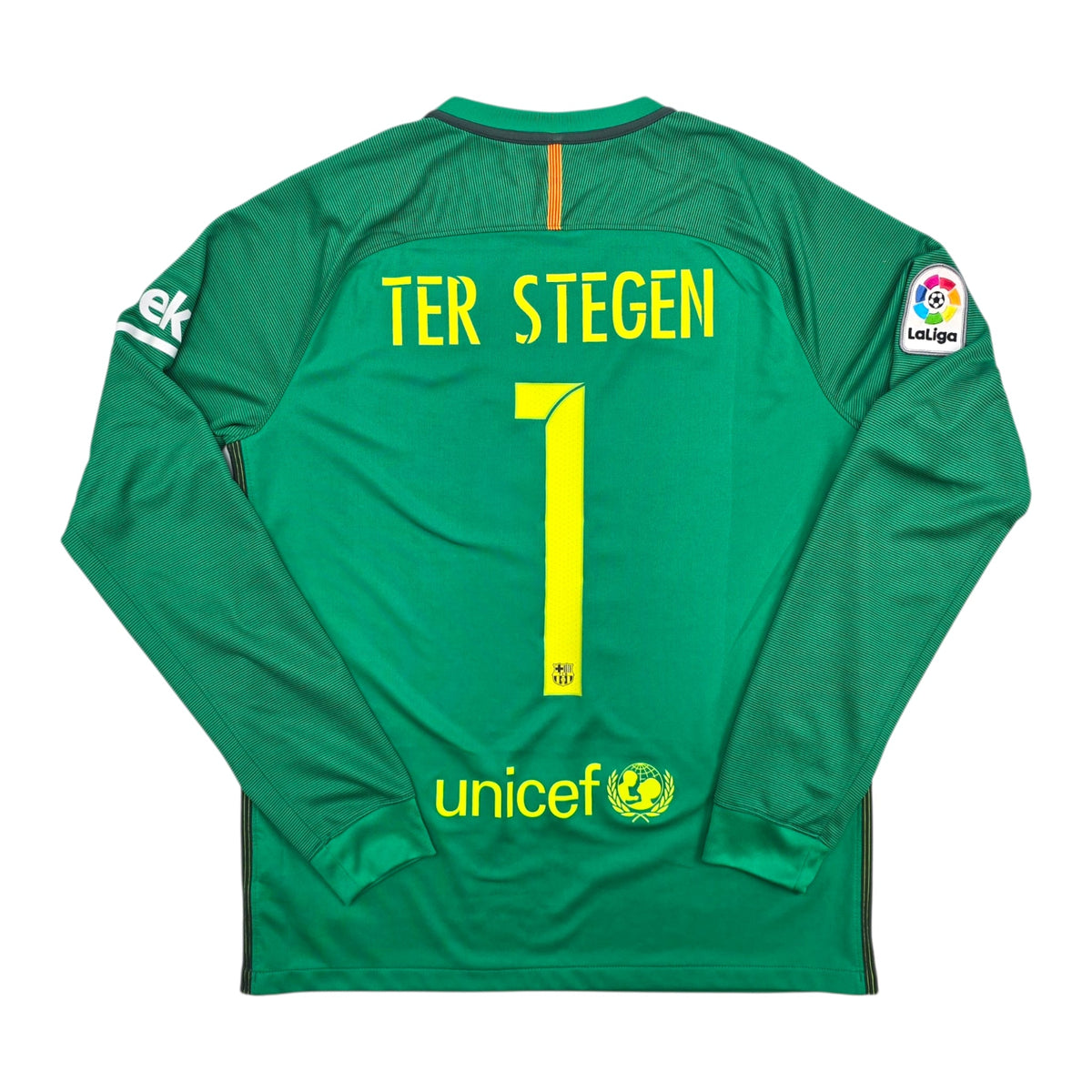 2016/17 Barcelona Goal Keeper Football Shirt (M) Nike 1 Ter Stegen - Football Finery - FF305955