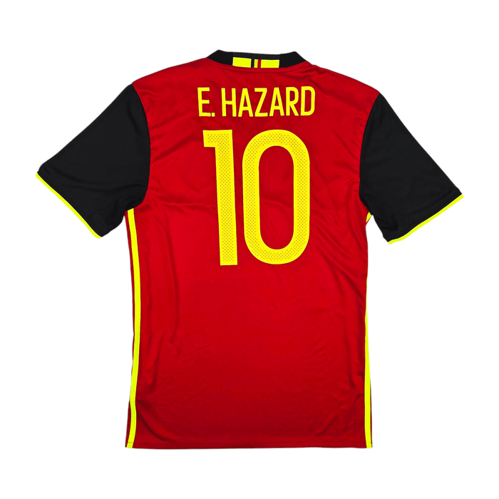 2016/17 Belgium Home Football Shirt (S) Adidas 10 Hazard - Football Finery - FF300924