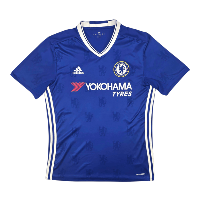 2016/17 Chelsea Home Football Shirt (M) Adidas 10 Hazard - Football Finery - FF301096