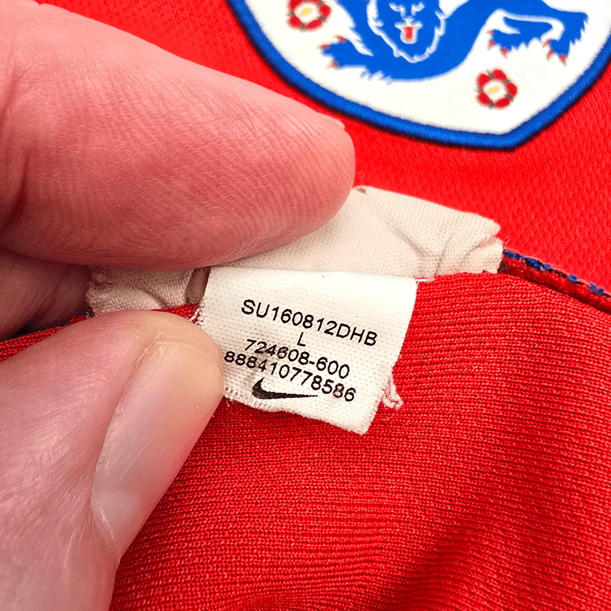 2016/17 England Away Football Shirt (L) Nike 10 Rooney - Football Finery - FF303930