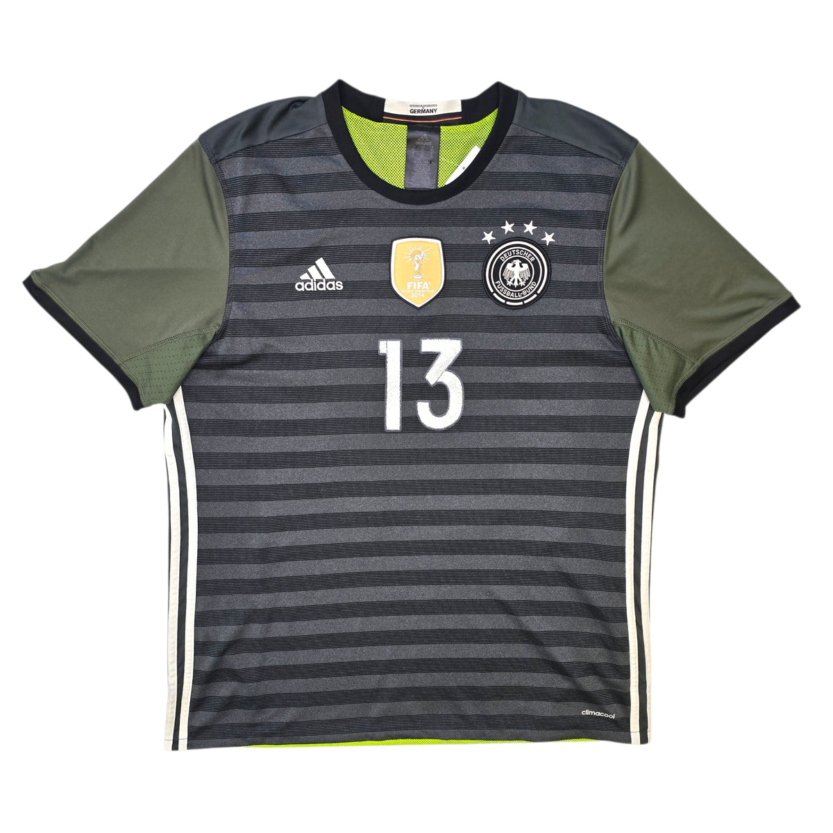 2016/17 Germany Away Football Shirt (XL) Adidas 13 Muller (Reversable) - Football Finery - FF304277