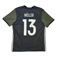 2016/17 Germany Away Football Shirt (XL) Adidas 13 Muller (Reversable) - Football Finery - FF304277