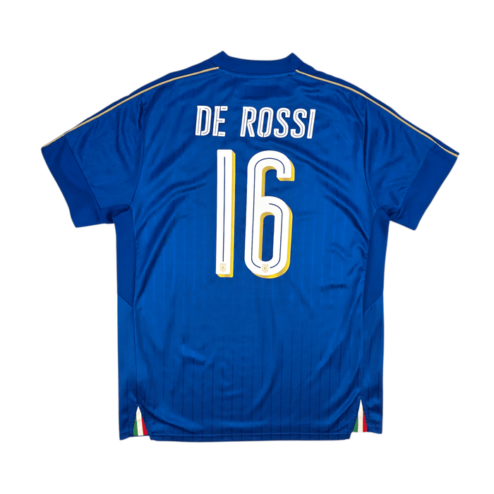 2016/17 Italy Home Football Shirt (L) Puma 16 De Rossi - Football Finery - FF302788