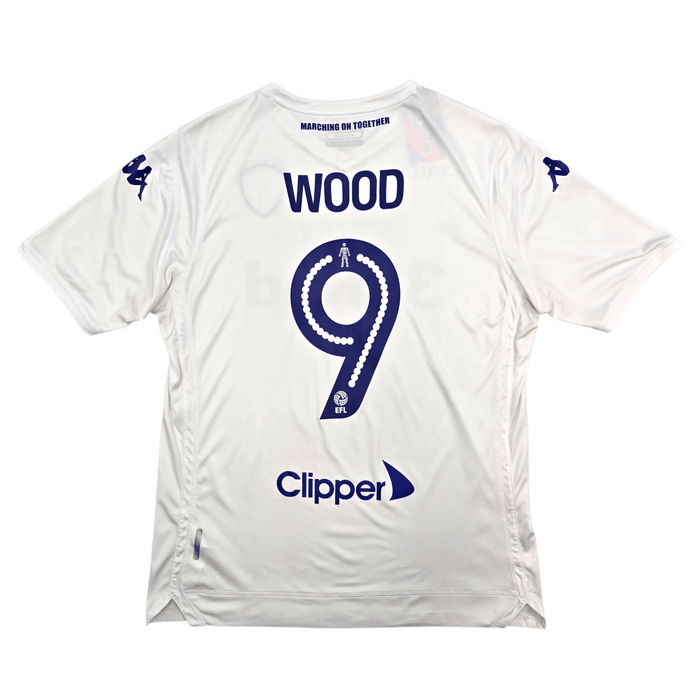 2016/17 Leeds United Home Football Shirt (XL) Kappa 9 Wood - Football Finery - FF303352