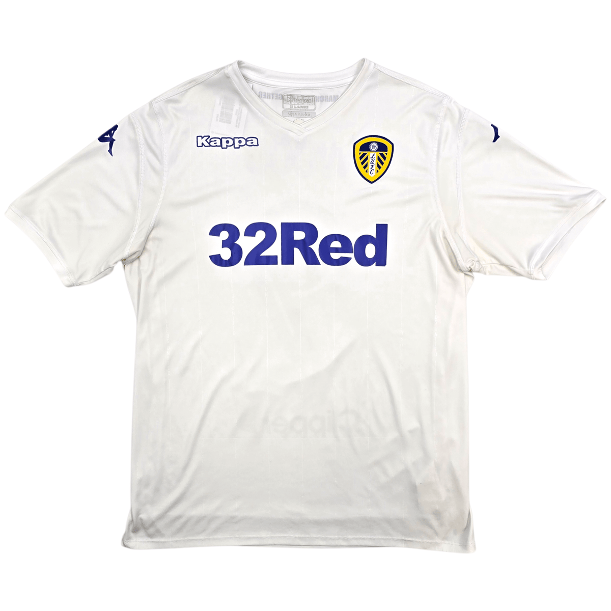 2016/17 Leeds United Home Football Shirt (XL) Kappa 9 Wood - Football Finery - FF303352